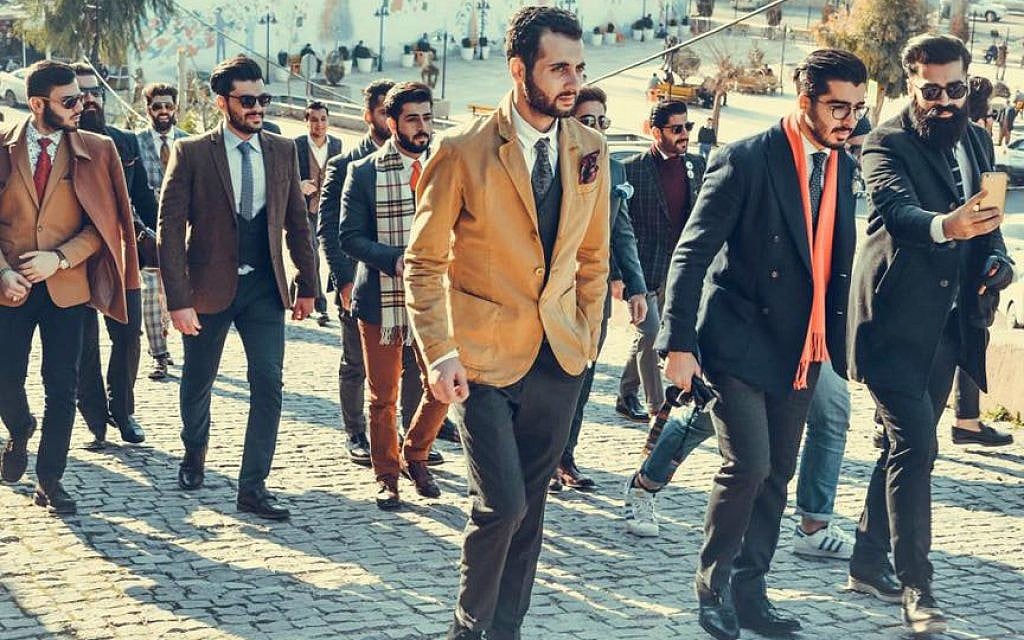 Mr. Erbil members near citadel in Erbil, Iraqi Kurdistan, March 2016. (Almas Photography)