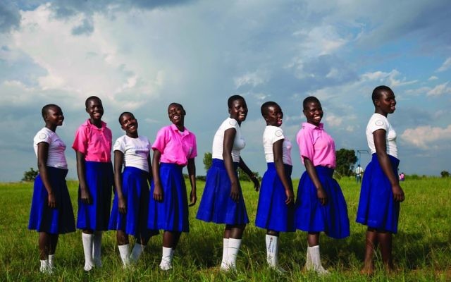 AJWS's support enables these Ugandan girls to stay in school and learn about their health and rights. (Jonathan Torgovnik) 