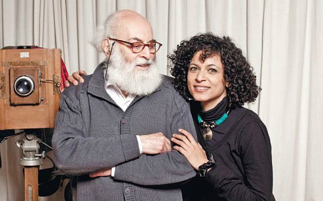 Adolfo Kaminsky with daughter and biographer Sarah Kaminsky. (Amit Israeli)