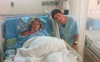Avi Appelbaum donated his kidney to Ilanit, who had been undergoing dyalisis for seven years previously. (Courtesy)