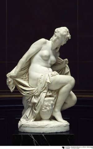 'Susanna,' by artist Reinhold Begas, sculpted between 1869 and 1872, continues to be displayed at Berlin's Alte Nationalgalerie, though ownership has been transferred to the Mosse heirs. (Courtesy)