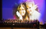 The Gay Men's Chorus of Los Angeles performs at the Carrie Fisher and Debbie Reynolds Memorial Service at The Forest Lawn on Saturday, March 25, 2017, in Los Angeles. (Willy Sanjuan/Invision/AP)