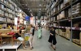Israelis shop at the IKEA furniture store in the central Israeli town of Rishon le Tzion. October 10, 2014. (Yaakov Naumi/Flash90)