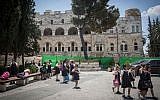 Illustrative photo of a school in East Jerusalem. June 16, 2015. (Hadas Parush/Flash90)