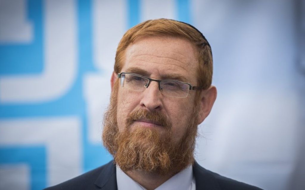 Likud Knesset member Yehuda Glick, September 27, 2016. (Yonatan Sindel/Flash90) Likud Knesset member Yehuda Glick, September 27, 2016. (Yonatan Sindel/Flash90)