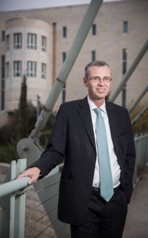 Tourism Minister Yariv Levin, outside the Supreme Court in Jerusalem, November 16, 2016. (Hadas Parush/Flash90) 