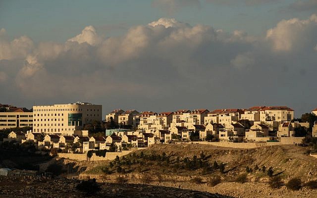 View of the Israeli settlement of Ma'ale Adumin, in the West Bank on January 4, 2017. (Yaniv Nadav/Flash90) View of the Israeli settlement of Ma'ale Adumin, in the West Bank on January 4, 2017. (Yaniv Nadav/Flash90)