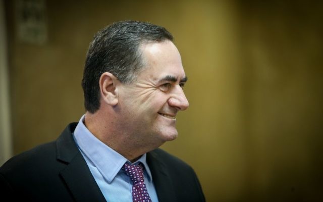 Intelligence Minister Yisrael Katz arrives to the weekly cabinet meeting at the Prime Minister office in Jerusalem on January 22, 2017. (Alex Kolomoisky/ POOL) Intelligence Minister Yisrael Katz arrives to the weekly cabinet meeting at the Prime Minister office in Jerusalem on January 22, 2017. (Alex Kolomoisky/ POOL)