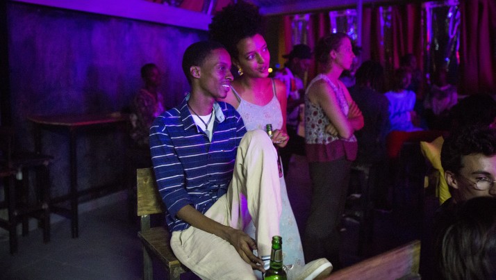 A young couple at a concert at Impact Hub in Kigali, Rwanda, on Febuary 13, 2017. More than 60 percent of the population is under age 24. (Miriam Alster/Flash90)