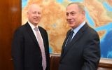 Prime Minister Benjamin Netanyahu (right) meets with Jason Greenblatt, US President Donald Trump's special representative for international negotiations, at the Prime Minister's Office in Jerusalem, March 13, 2017. (Matty Stern/US Embassy Tel Aviv)