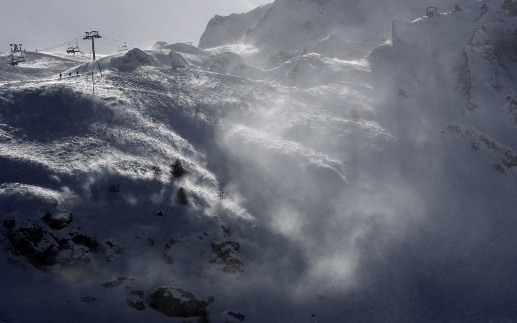 The Lavachet Wall at the Tignes ski resort in the French Alps on February 14, 2017. French officials say an avalanche has struck the Alpine ski resort on March 7, 2017. (Luca Bruno/AP Photo)