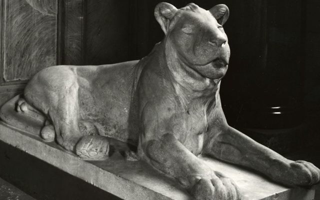 This undated photo provided by Staatliche Museen zu Berlin shows the sculpture 'Lying Lion' by August Gaul, an art piece from the collection of German-Jewish publisher Rudolf Mosse. (Staatliche Museen zu Berlin via AP) This undated photo provided by Staatliche Museen zu Berlin shows the sculpture 'Lying Lion' by August Gaul, an art piece from the collection of German-Jewish publisher Rudolf Mosse. (Staatliche Museen zu Berlin via AP)