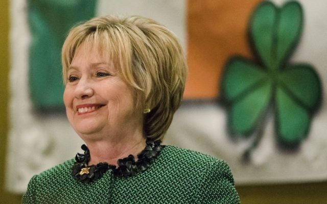 Hillary Clinton speaks at the Society of Irish Women's annual dinner on St. Patrick's Day in her late father's hometown in Scranton, Pa., Friday, March 17, 2017. (AP Photo/Matt Rourke) Hillary Clinton speaks at the Society of Irish Women's annual dinner on St. Patrick's Day in her late father's hometown in Scranton, Pa., Friday, March 17, 2017. (AP Photo/Matt Rourke)
