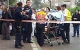 Scene of an alleged arson attack in the city of Holon in central Israel on March 14, 2017. (Magen David Adom spokesperson)