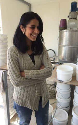 Yaara Nir Kachlon, the ceramicist who makes plates that feel like porcelain (Jessica Steinberg/Times of Israel) Yaara Nir Kachlon, the ceramicist who makes plates that feel like porcelain (Jessica Steinberg/Times of Israel)