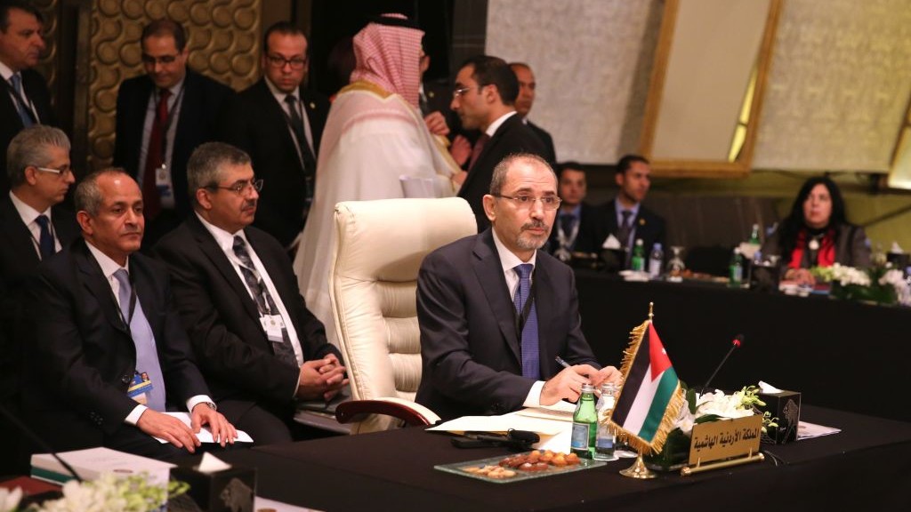 Jordanian Foreign Minister Ayman Safadi attends an Arab Summit meeting at the Dead Sea, Jordan, on March 27, 2017. (AP Photo/Sam McNeil) Jordanian Foreign Minister Ayman Safadi attends an Arab Summit meeting at the Dead Sea, Jordan, on March 27, 2017. (AP Photo/Sam McNeil)