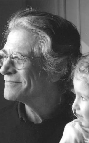 Leslie Epstein with his granddaughter. (Courtesy)