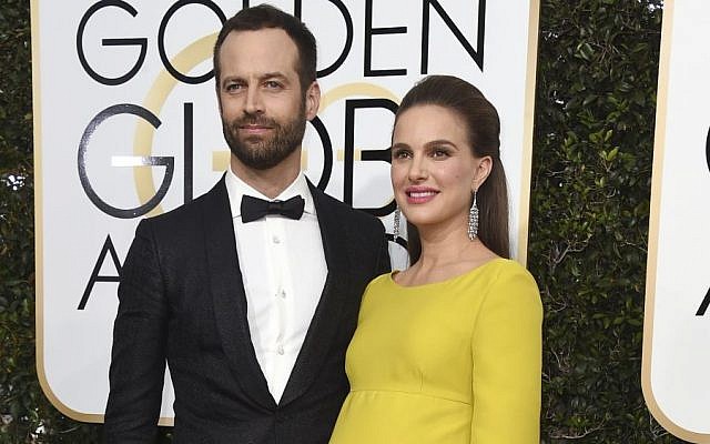 Natalie Portman, right, and her husband Benjamin Millepied, arrive at the 74th annual Golden Globe Awards in Beverly Hills, California, January 8, 2017 (Jordan Strauss/Invision/AP, File) Natalie Portman, right, and her husband Benjamin Millepied, arrive at the 74th annual Golden Globe Awards in Beverly Hills, California, January 8, 2017 (Jordan Strauss/Invision/AP, File)