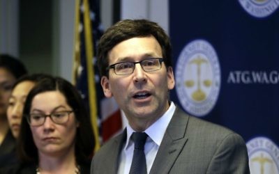 In this March 9, 2017, file photo, Washington State Attorney General Bob Ferguson speaks at a news conference about the state's response to US President Donald Trump's revised travel ban in Seattle, Washington. (AP Photo/Elaine Thompson, File) In this March 9, 2017, file photo, Washington State Attorney General Bob Ferguson speaks at a news conference about the state's response to US President Donald Trump's revised travel ban in Seattle, Washington. (AP Photo/Elaine Thompson, File)