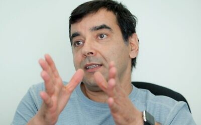 Amnon Shashua, CTO, co-founder and chairman of Mobileye. May 27, 2015. (Moshe Shai/FLASH90)