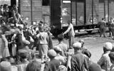 Beginning in 1942, Jews in the Lodz ghetto of Nazi-occupied Poland were deported to death camps including Chelmno and Auschwitz-Birkenau. (Yad Vashem)