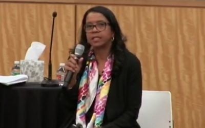 Andrea Young, Executive Director of ACLU Georgia. (YouTube screenshot)