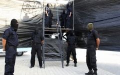 Illustrative: A gallows is prepared for an execution in Gaza in 2013. (AP/ Gaza Interior Ministry/ File)