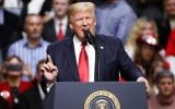 President Donald Trump speaks at a rally Wednesday, March 15, 2017, in Nashville, Tenn. (AP Photo/Mark Humphrey)