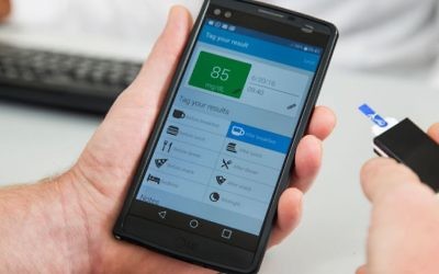 GlucoMe's app provides users with analytics and treatment plans. (Courtesy)