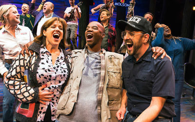 The cast of 'Come From Away.' (Photo by Matthew Murphy/Courtesy Polk and Co.)
