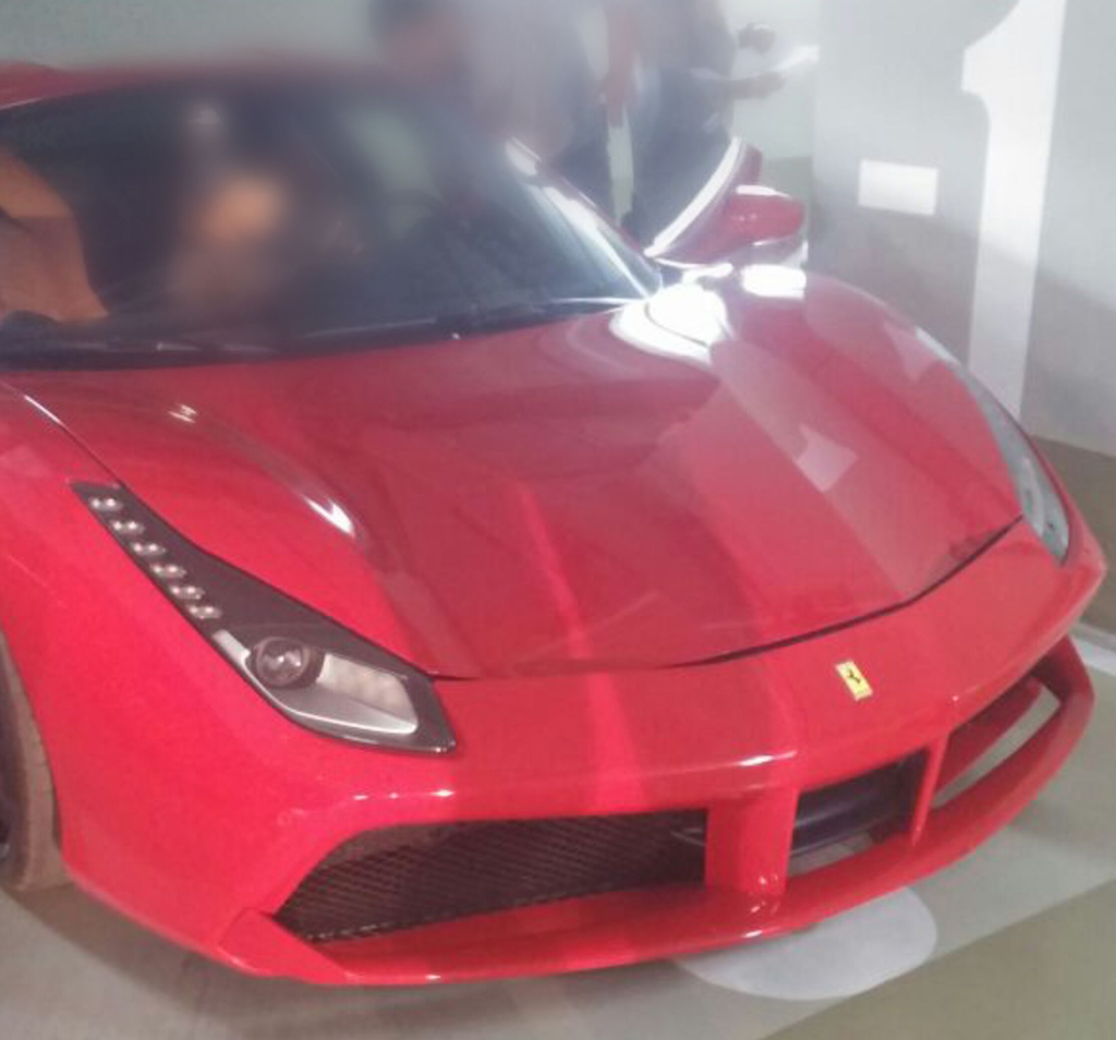 A Ferrari seized by Israel Police in a March 1 raid against the perpetrators of an Israel-based fraud and money laundering ring (Courtesy of Israel Police) A Ferrari seized by Israel Police in a March 1 raid against the perpetrators of an Israel-based fraud and money laundering ring (Courtesy of Israel Police)
