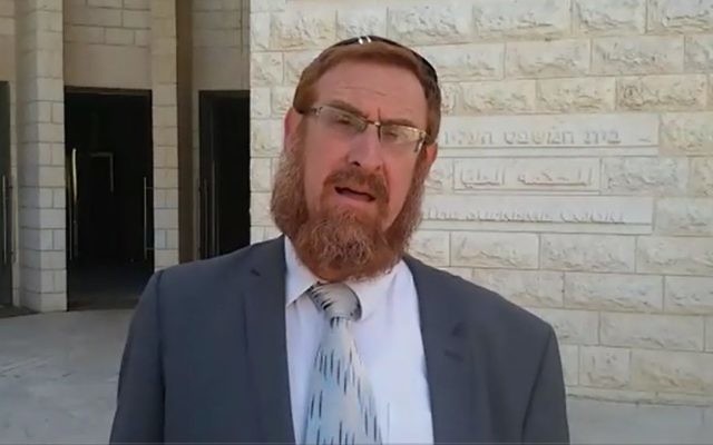 Likud MK Yehudah Glick outside the Supreme Court in Jerusalem, where he submitted a petition to allow lawmakers to visit the Temple Mount, after a ban of nearly 18 months. (Raoul Wootliff/Times of Israel) Likud MK Yehudah Glick outside the Supreme Court in Jerusalem, where he submitted a petition to allow lawmakers to visit the Temple Mount, after a ban of nearly 18 months. (Raoul Wootliff/Times of Israel)