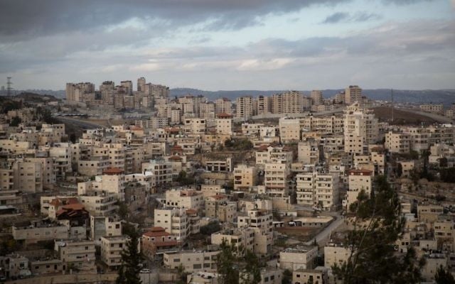 View of the East Jerusalem neighborhood of Issawiya from Mount Scopus, December 15, 2016. (Hadas Parush/Flash90) View of the East Jerusalem neighborhood of Issawiya from Mount Scopus, December 15, 2016. (Hadas Parush/Flash90)