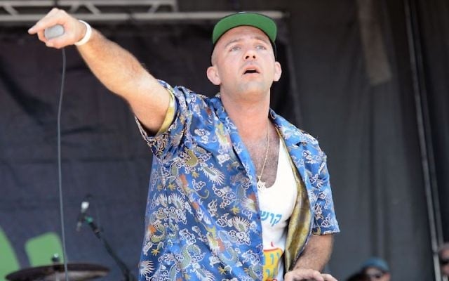 Rapper Kosha Dillz performing in Ventura, California, June 21, 2015. Kosha Dillz is one of the Jewish highlights at this year’s South by Southwest festival. (Scott Dudelson/Getty Images) Rapper Kosha Dillz performing in Ventura, California, June 21, 2015. Kosha Dillz is one of the Jewish highlights at this year’s South by Southwest festival. (Scott Dudelson/Getty Images)