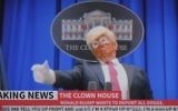 A clown version of US President Donald Trump is seen in a new music video by Snoop Dogg (YouTube screenshot)
