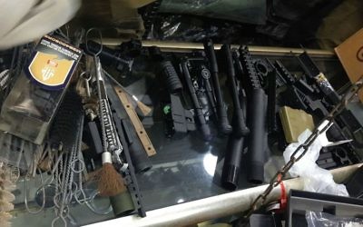 Gun parts seized by the IDF as part of a raid in the Balata refugee camp, outside Nablus, on March 8, 2017. (IDF Spokesperson's Unit) Gun parts seized by the IDF as part of a raid in the Balata refugee camp, outside Nablus, on March 8, 2017. (IDF Spokesperson's Unit)