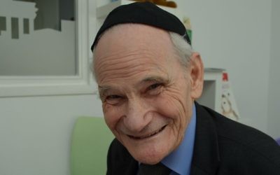 Rabbi Willy Wolff is the star of one of the highest-grossing documentaries in Germany of 2016. (Toby Axelrod/JTA)