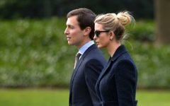 This file photo taken on March 3, 2017 shows Senior Advisor to the President, Jared Kushner (L), walking with his wife Ivanka Trump to board Marine One at the White House in Washington, DC.  (AFP/Mandel Ngan)