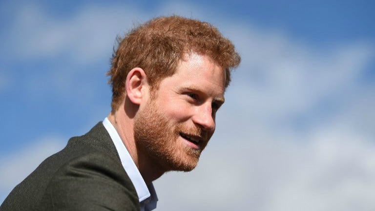 This file photo taken on March 21, 2017 shows Britain's Prince Harry after a meeting with representatives of the Yes You Can personal development project at Hamilton Community College in Leicester, England, on March 21, 2017. (Joe Giddens/Pool/AFP) This file photo taken on March 21, 2017 shows Britain's Prince Harry after a meeting with representatives of the Yes You Can personal development project at Hamilton Community College in Leicester, England, on March 21, 2017. (Joe Giddens/Pool/AFP)