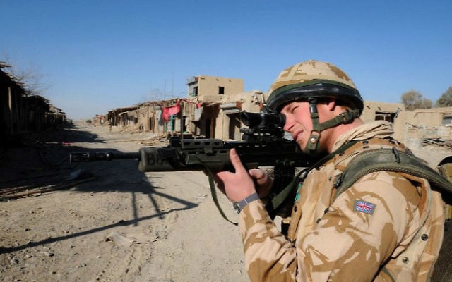 This file photo taken on January 2, 2008 shows Britain's Prince Harry on patrol through the deserted town of Garmisir close to FOB (forward operating base) Delhi in Helmand province in southern Afghanistan. (John Stillwell/Pool/AFP) This file photo taken on January 2, 2008 shows Britain's Prince Harry on patrol through the deserted town of Garmisir close to FOB (forward operating base) Delhi in Helmand province in southern Afghanistan. (John Stillwell/Pool/AFP)