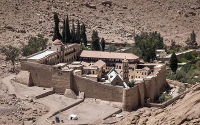 A picture taken on April 16, 2017 shows a general view of the Monastery of St. Catherine in Egypt's south Sinai, where a policeman was killed and three others wounded on April 18, 2017 when gunmen opened fire on a checkpoint near the monastery, the interior ministry said, in an attack claimed by Islamic State jihadists. (AFP/Pedro Costa Gomes) A picture taken on April 16, 2017 shows a general view of the Monastery of St. Catherine in Egypt's south Sinai, where a policeman was killed and three others wounded on April 18, 2017 when gunmen opened fire on a checkpoint near the monastery, the interior ministry said, in an attack claimed by Islamic State jihadists. (AFP/Pedro Costa Gomes)