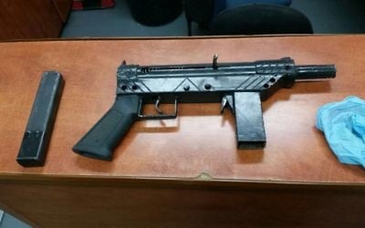 A gun found in the northern West Bank village of Sanur on April 13, 2017. (IDF Spokesperson's Unit)
