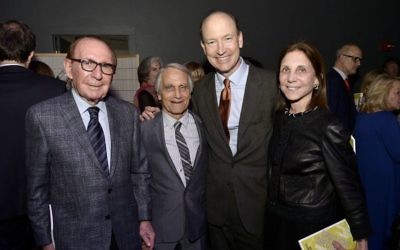 (l-r) Ted Cutler, Robert Kargman, Jon Abbott, and Marjie Kargman at Boston's Huntington Theater (CC BY Paul Marotta, Flickr)