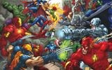 An image of the Marvel Comics superheroes by Marcello Silk Screen artist. (Flikr/Public Domain)