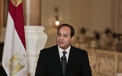 File: Egyptian President Abdel-Fattah el-Sissi at a press conference with German Chancellor Angela Merkel at the presidential palace in Cairo, Egypt, Thursday, March 2, 2017. (AP/Nariman El-Mofty)