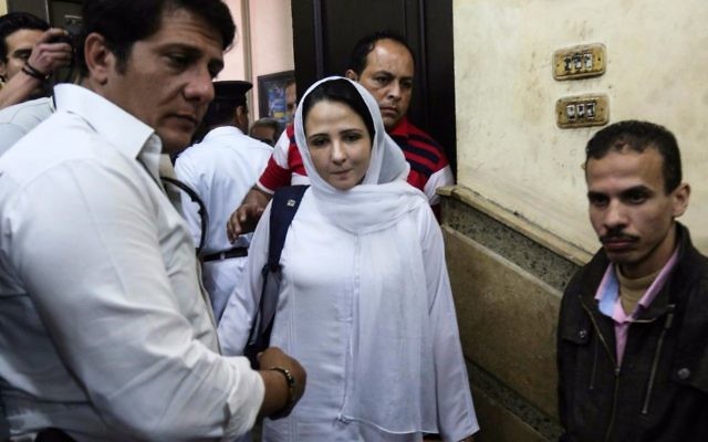 Aya Hijazi, center, a dual US-Egyptian citizen, is acquitted by an Egyptian court after nearly three years of detention over accusations related to running a foundation dedicated to helping street children, in Cairo, Egypt, April 16, 2017. (AP Photo/Mohamed el Raai) Aya Hijazi, center, a dual US-Egyptian citizen, is acquitted by an Egyptian court after nearly three years of detention over accusations related to running a foundation dedicated to helping street children, in Cairo, Egypt, April 16, 2017. (AP Photo/Mohamed el Raai)