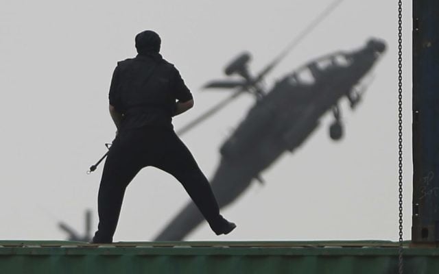  In this Feb. 22, 2015, file photo, United Arab Emirates armed forces demonstrate during a military show at the opening ceremony of the International Defence Exhibition and Conference, IDEX, in Abu Dhabi, United Arab Emirates. (AP Photo/Kamran Jebreili)