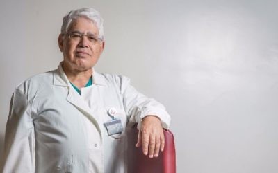 Portrait of Professor Ahmad Eid, an Arab-Israeli surgeon at the Hadassa Mount Scopus hospital in Jerusalem, on April 14, 2016. (Hadas Parush/Flash90) Portrait of Professor Ahmad Eid, an Arab-Israeli surgeon at the Hadassa Mount Scopus hospital in Jerusalem, on April 14, 2016. (Hadas Parush/Flash90)