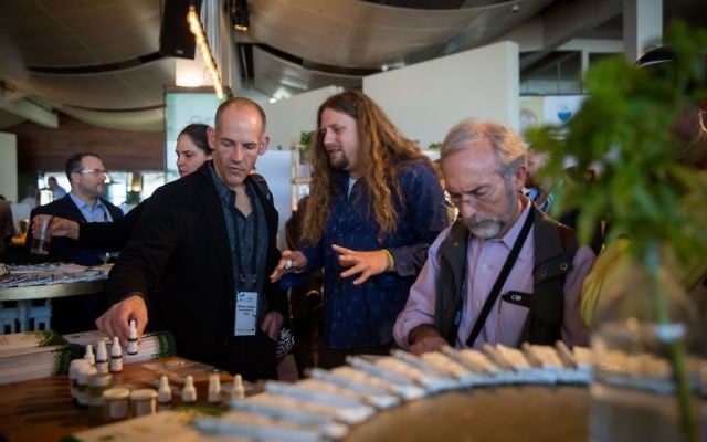 The annual CannaTech cannabis technology conference in Tel Aviv on March 20, 2017. (Miriam Alster/FLASH90) The annual CannaTech cannabis technology conference in Tel Aviv on March 20, 2017. (Miriam Alster/FLASH90)