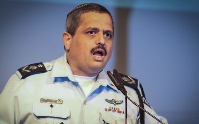 Police Commissioner Roni Alsheich speaks at a conference, March 28, 2017. (Roy Alima/Flash90) 